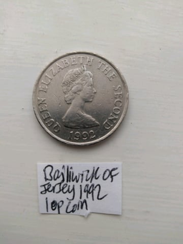 Bailiwick of jersey store 10p 1992 worth