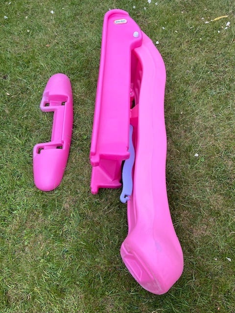 LITTLE TIKES EASY STORE LARGE SLIDE - PINK - HARDLY USED EXCELLENT CONDITION!