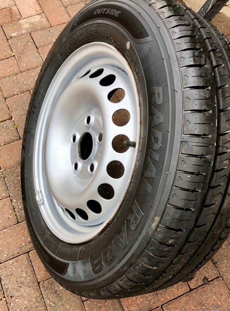 Full size 16" Steel Spare Wheel and new tyre