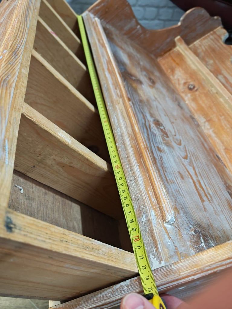 Antique shelves/storage/drawers