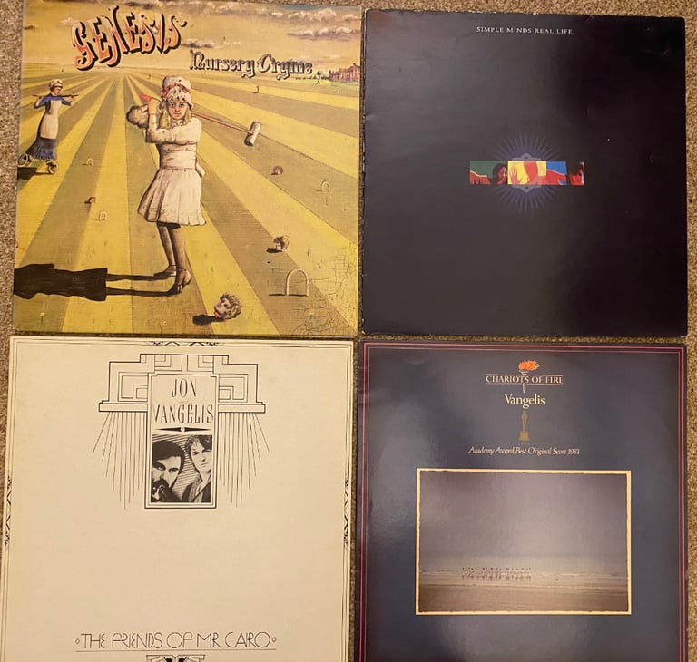 Genesis, Simple Minds, Jon+Vangelis, Vangelis LP's