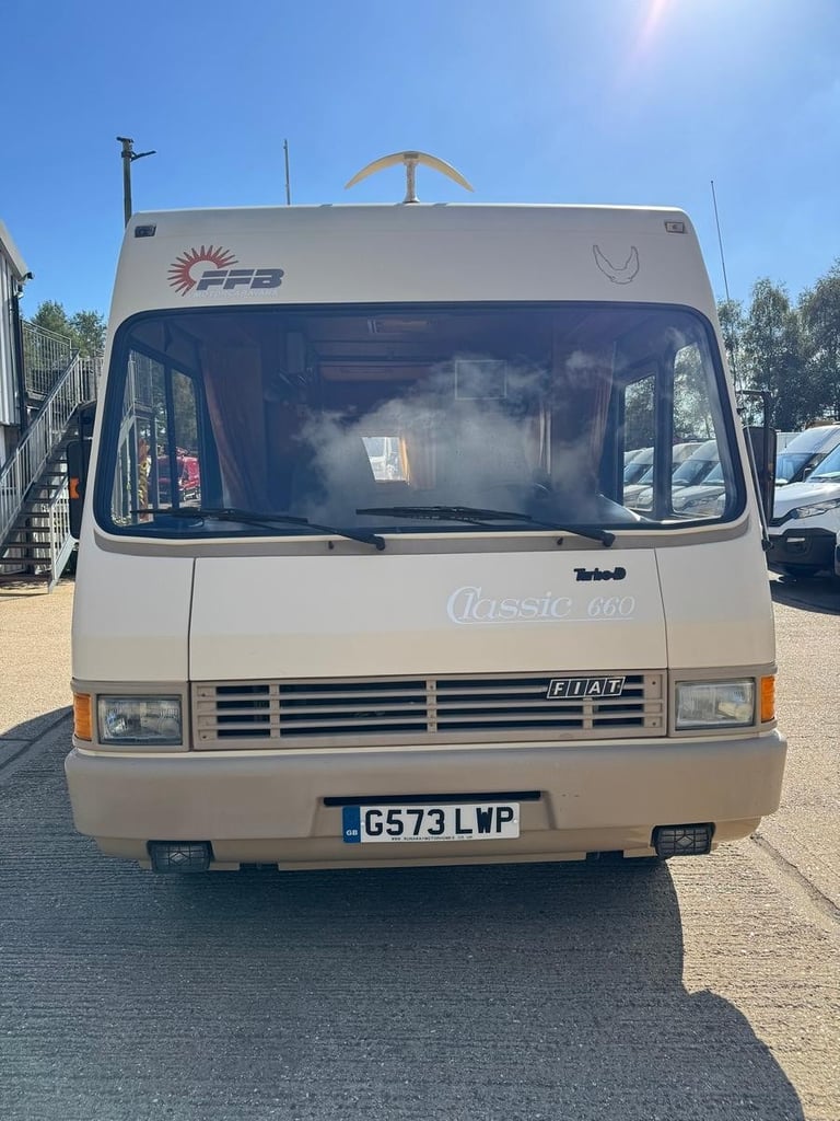 1989 Fiat Ducato Turbo Diesel FFB Dethleffs Classic 660 LHD Motorhome Campervan