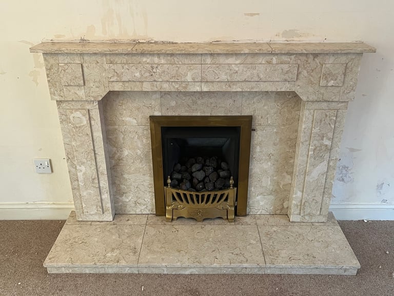 Pure marble Fireplace 
