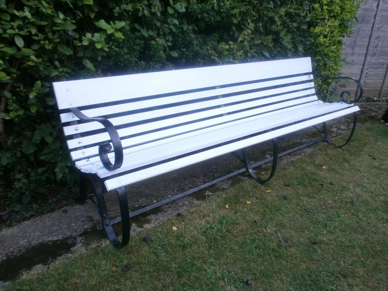 Antique 8ft park bench