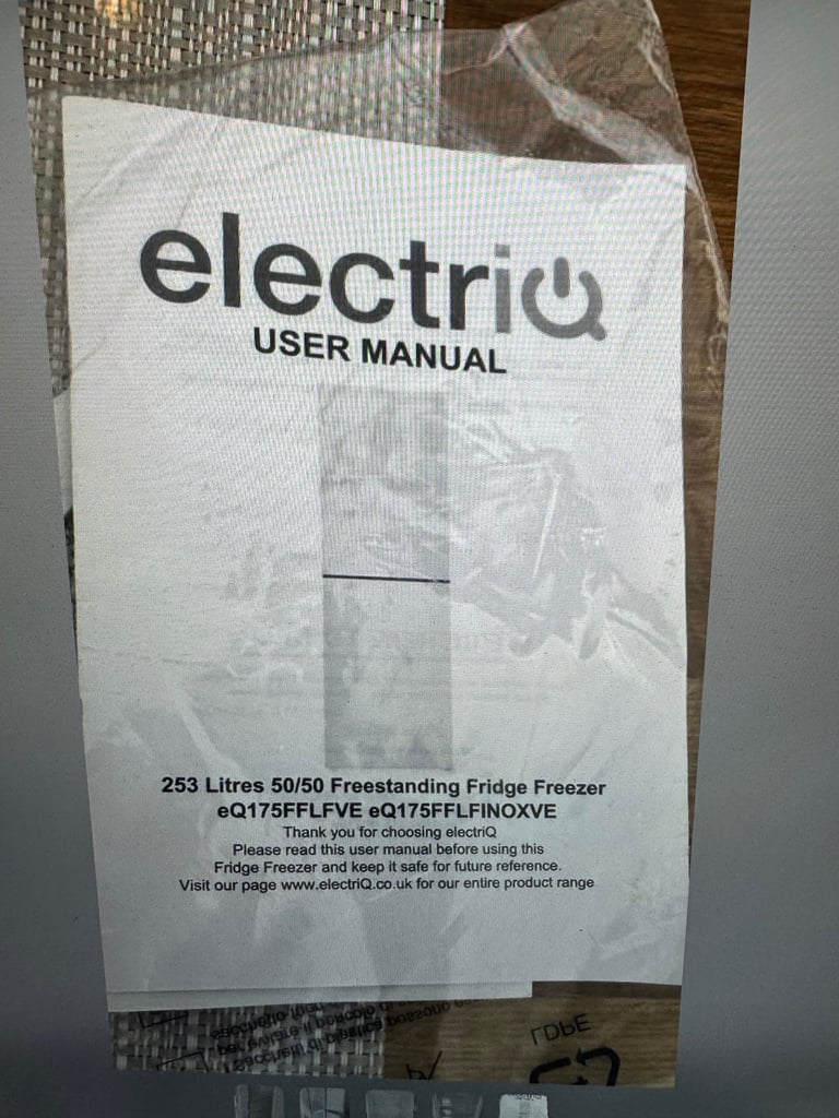 ELECTRIQ Fridge Freezer 165cm