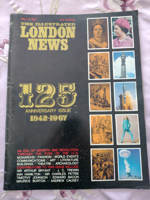 Large Vintage Magazine "The Illustrated London News 125th Anniversary.