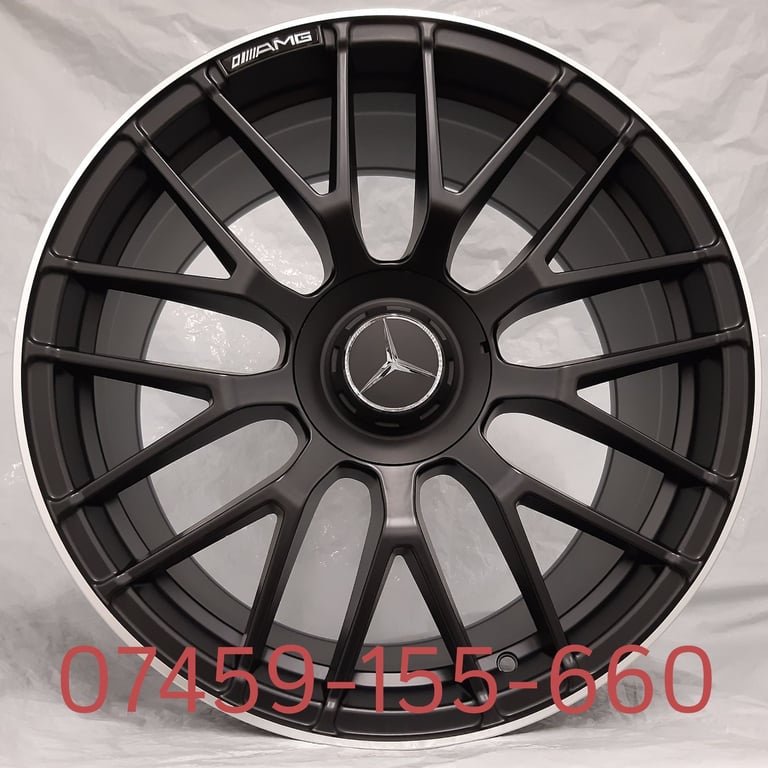 4X NEW ALLOY WHEELS (18" INCH ALLOYS) MERCEDES BLACK C63 AMG A B C E CLASS SLK SLC GLA CLA