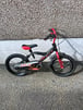 Kids black and red bike 16 inch wheels 
