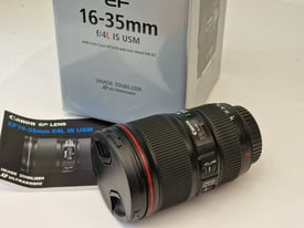 Canon EF 16-35mm F/4 L IS USM Lens Excellent Condition