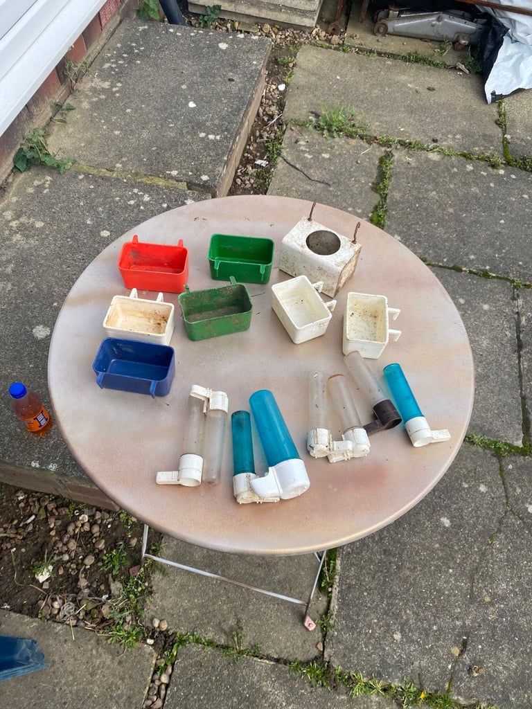 Quick sale whole lot of bird feeders and water dispenser for sale @28