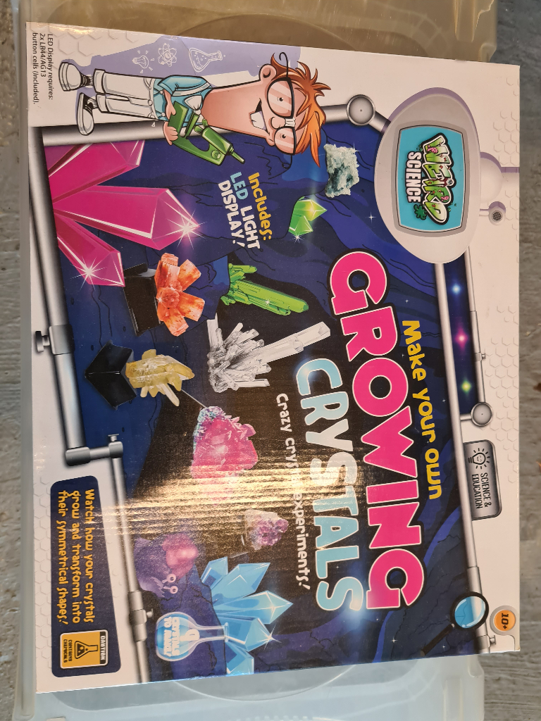 Reduced! Christmas gift. Science. Make your own growing crystals. 