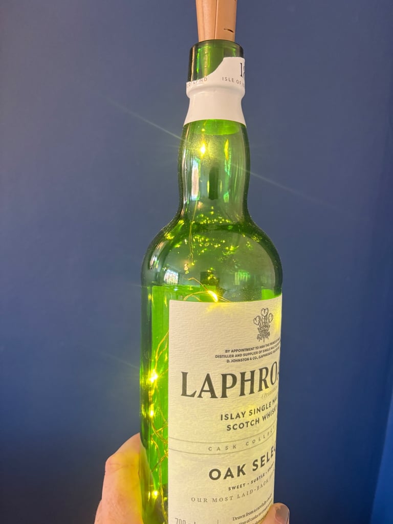 Job Lot of 11 Fairylight whisky bottles - perfect for a wedding, Burns Night or other event! 
