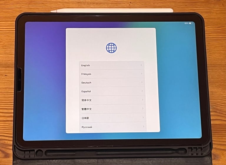 Apple iPad air (2022 5th gen) - incl. apple pencil, keyboard, case, charger