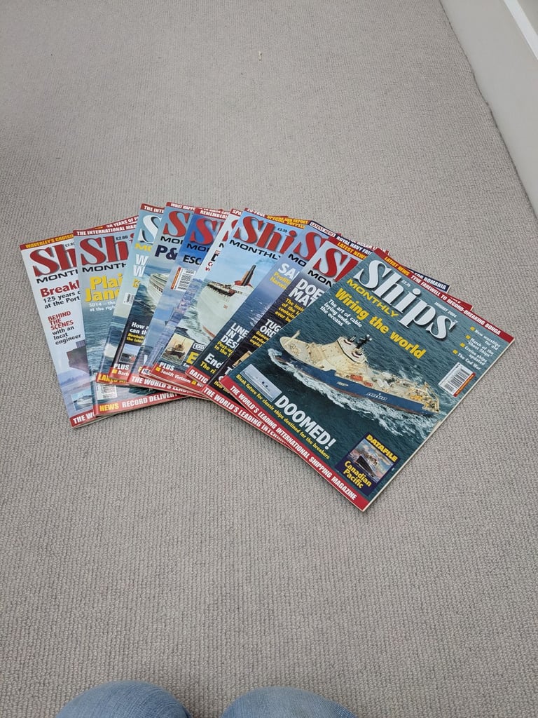Ships Monthly magazine Bundle 74 issues 1998-2004 OTO