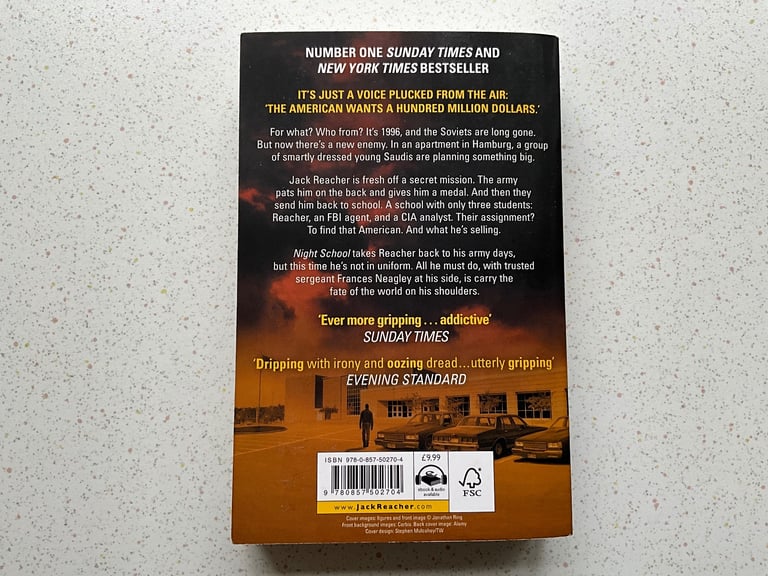 Night School & The Midnight Line by Lee Child, Jack Reacher Thrillers, Paperback & Hardback Books