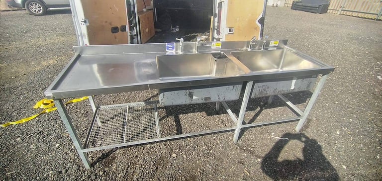 Catering equipment commercial stainless steel single sink restaurant kitchen trailer items 