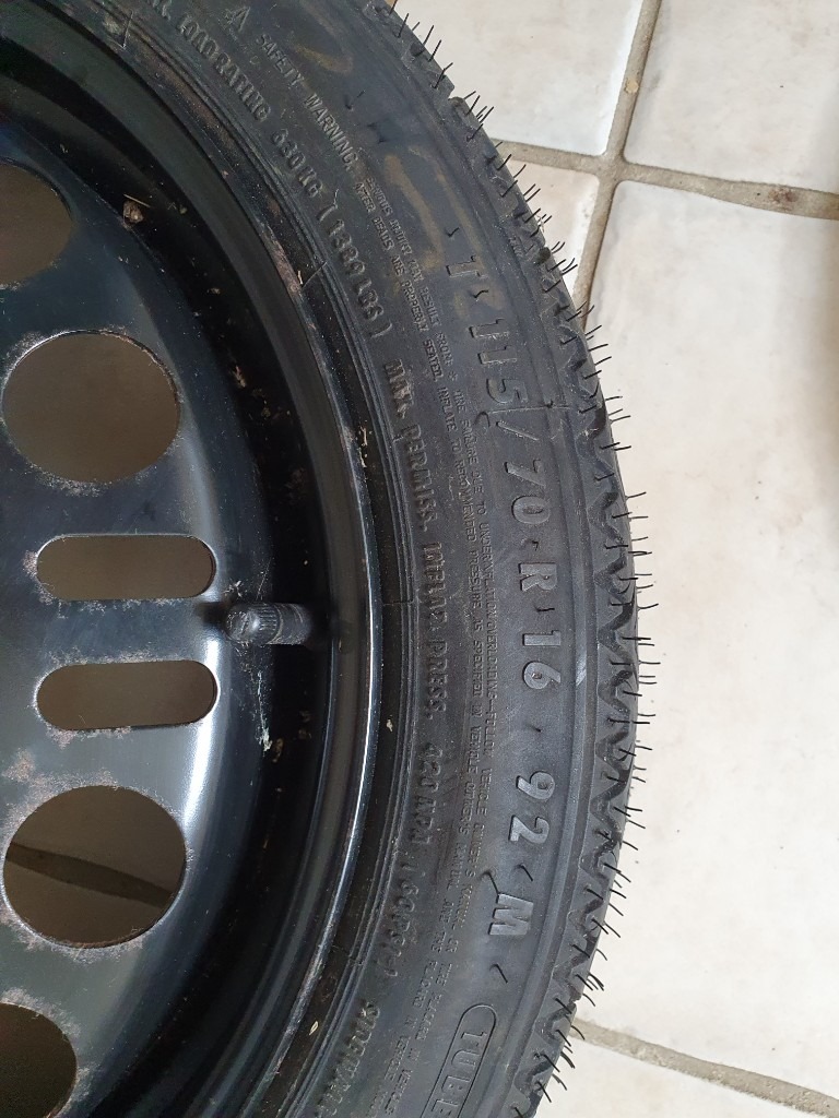  Astra H range car - Spacesaver Spare wheel 