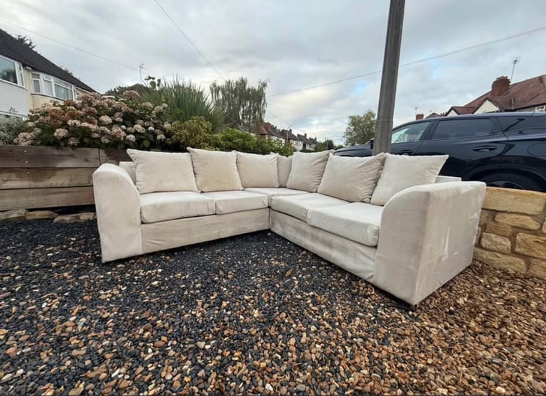 Beige Corner Sofa- See description 