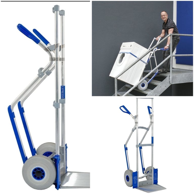 image for Expresso Aluminium Sack Truck with Airlex Puncture Proof Tyres 300kg