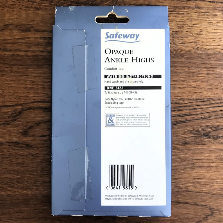 Unused, unopened pack of 2 pairs black opaque ankle highs. 40 denier. One size. Fit shoe 4-8. 