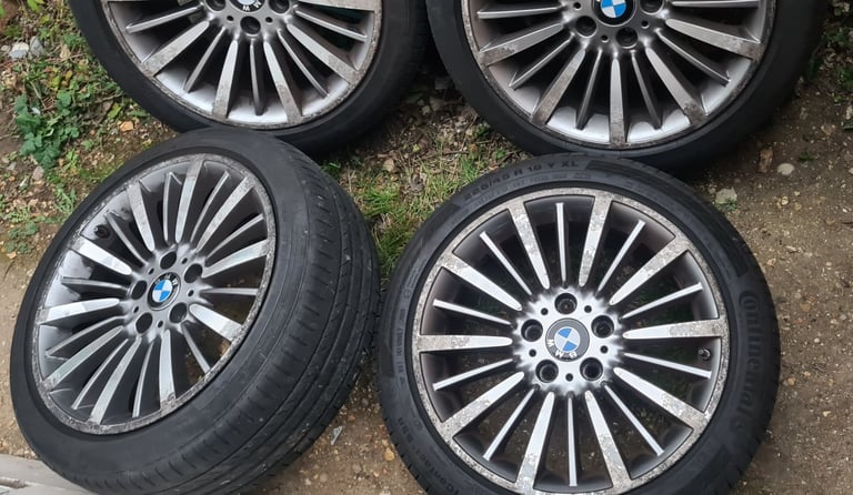 Original BMW F30 18inch alloys with Contisport RFT tyres