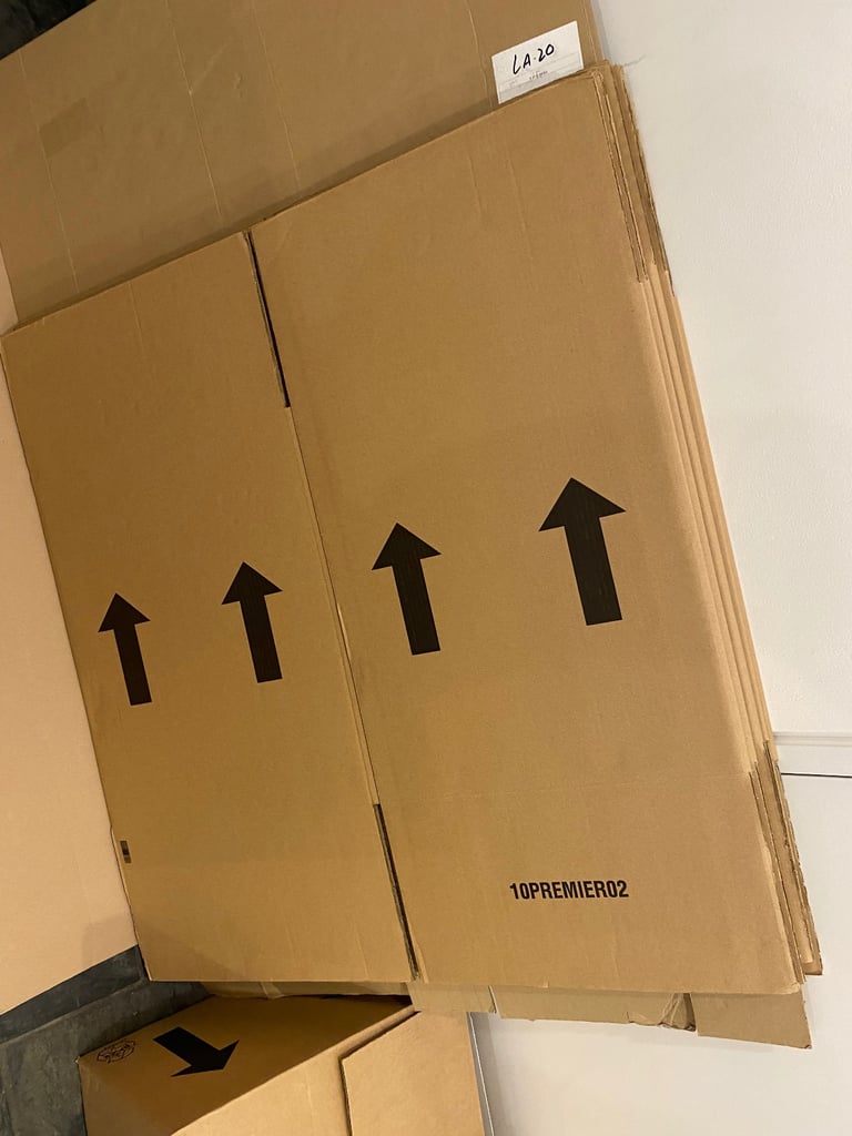 Ten Brand New Cardboard Moving Boxes