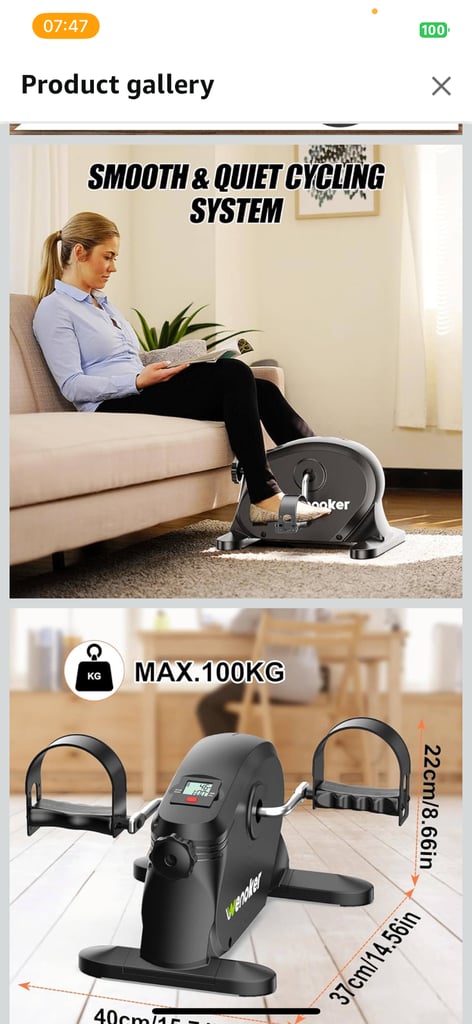 mini exercise bike pedal