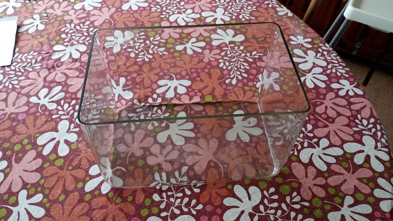 image for Vintage solid glass fish tank 