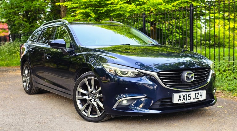 2015 MAZDA 6 2.2D (175 BHP) SPORT NAV ESTATE AUTOMATIC + EURO 6 + LEATHER + FSH 