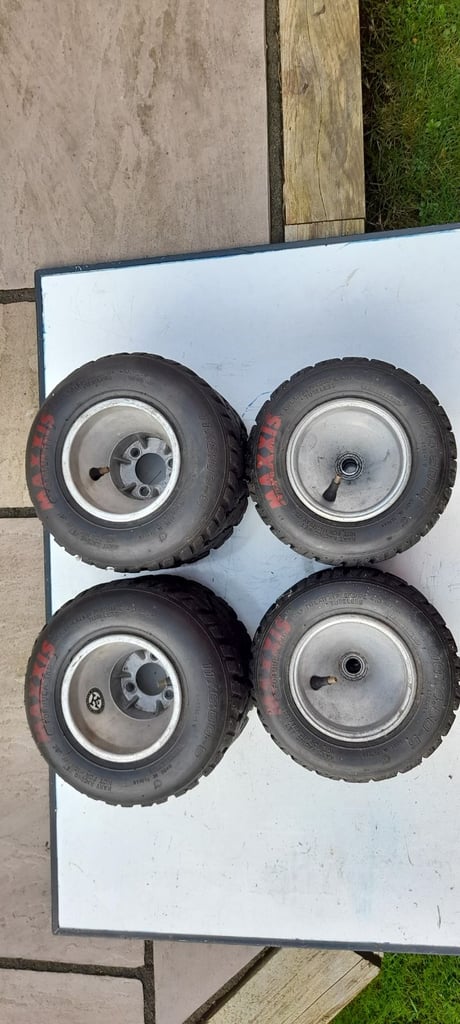 image for Maxxis TKM Wet Weather Kart Race Tyres on Rims