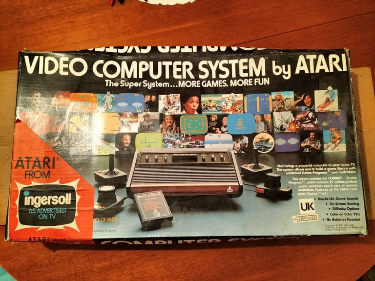 ATARI VIDEO COMPUTER SYSTEM CX-2600 WITH GAMES