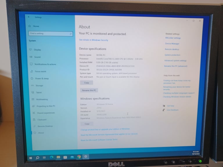 Dell Desktop Computer Dual Screen