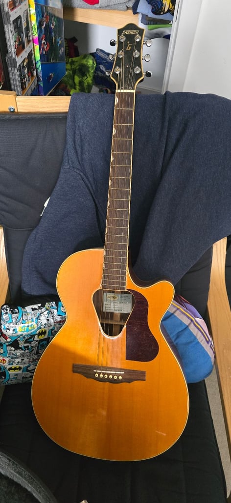 Gretsch acoustic electric guitar.