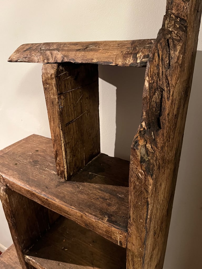 HANDCRAFTED FREESTANDING RUSTIC SHELVING 