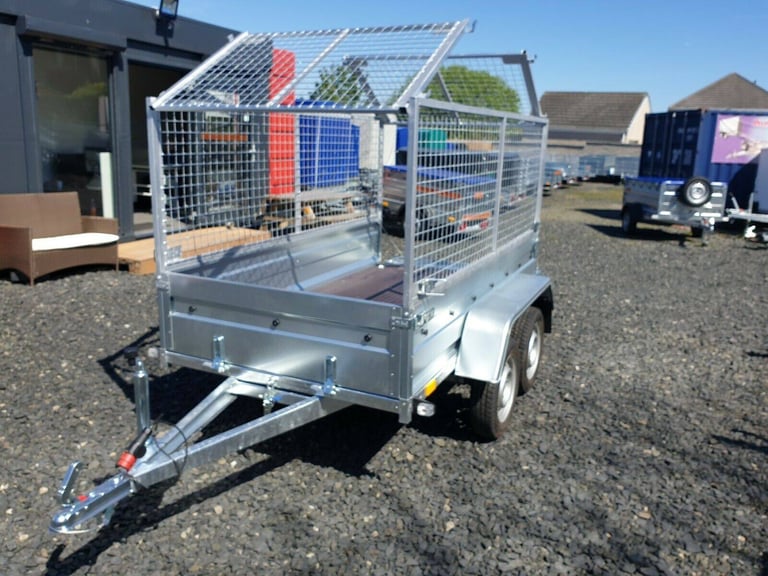 BRAND NEW 7,7ft x 4,2ft TWIN AXLE NIEWIADOW TRAILER WITH 80CM MESH 750KG