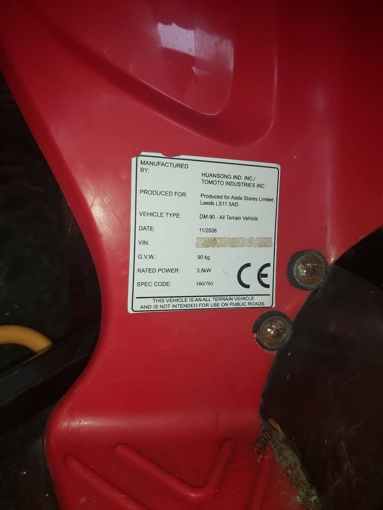 image for 90cc quadbike just needs a starter motor 