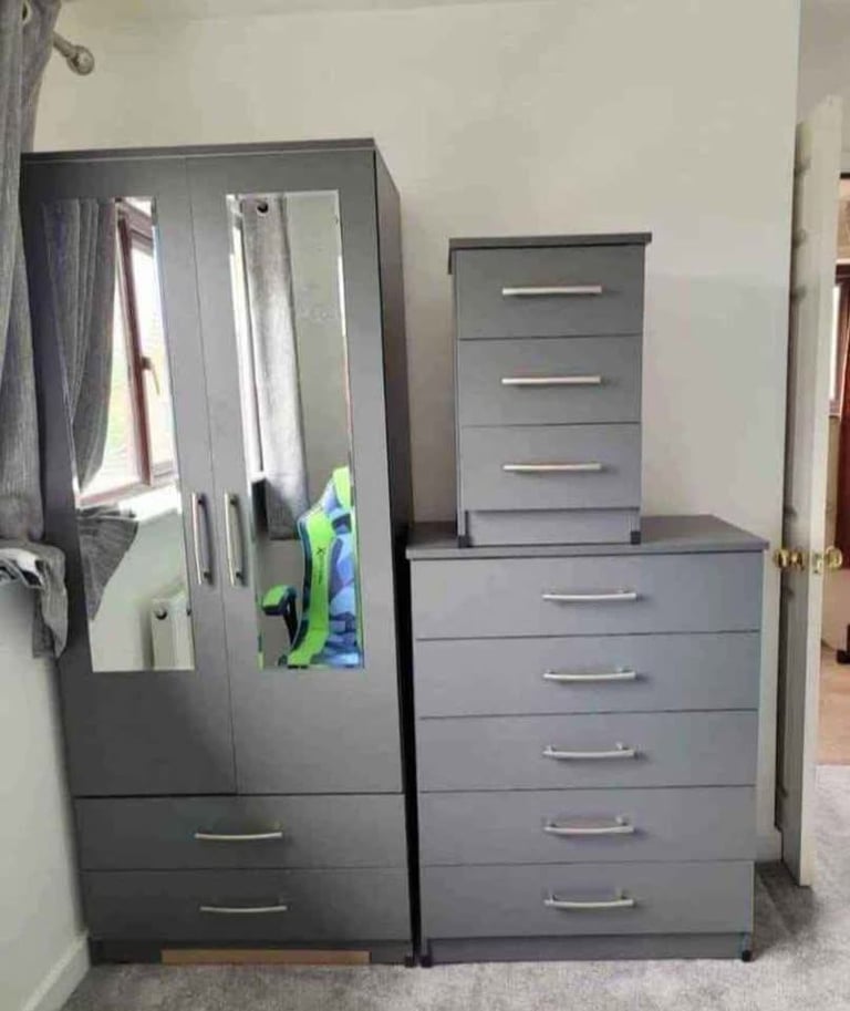 😍FULLY ASSEMBLED BRANDED NEW WARDROBES NEAR ME CHESTER & BEDSIDES DRAWERS FOR SALE.