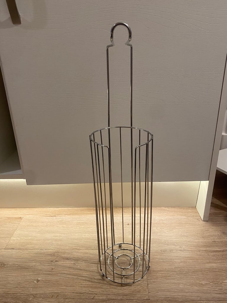 Toilet roll holder silver 