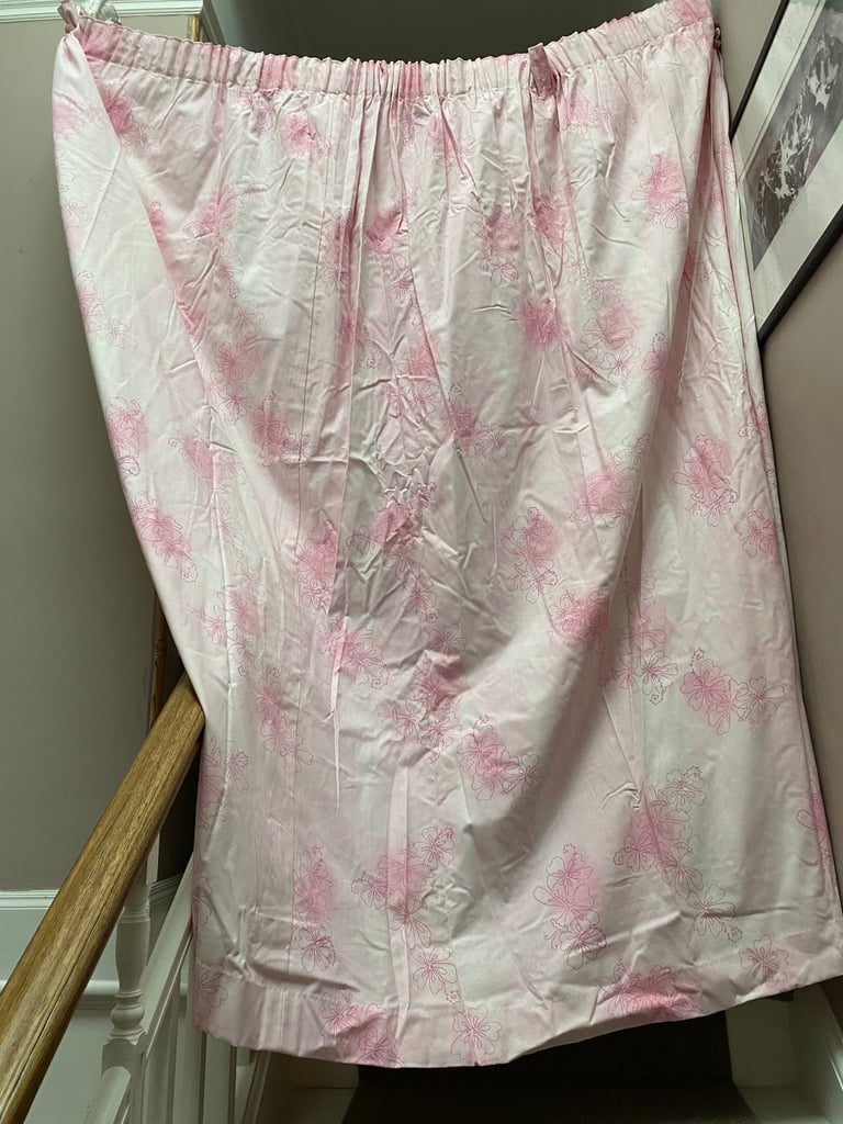 Fully lined curtains for large bay window