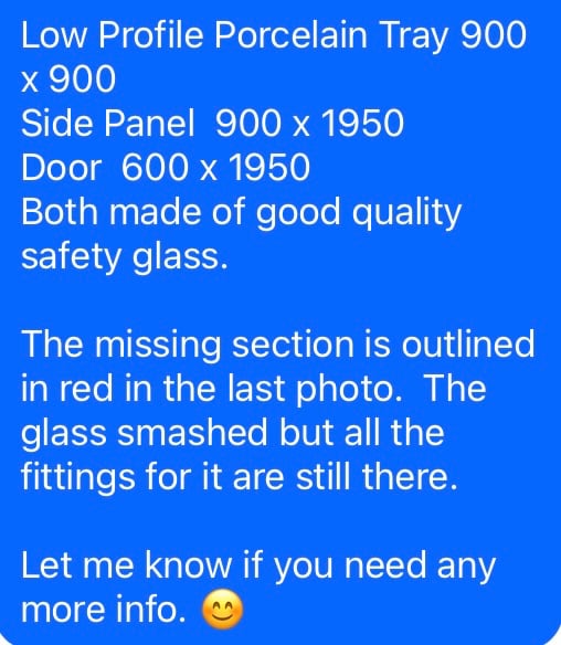 QUALITY SHOWER ENCLOSURE WITH TEMPERED GLASS