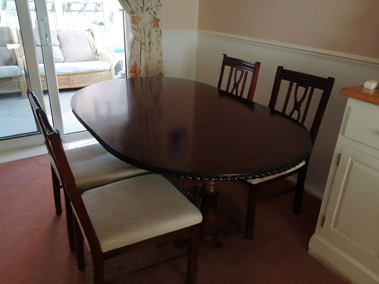 image for DINING TABLE AND CHAIRS 