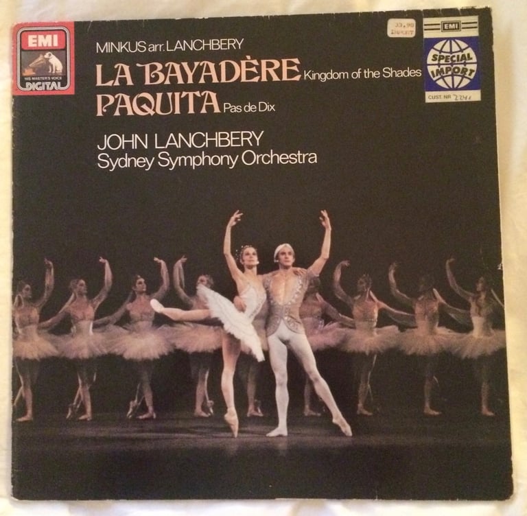 image for La Bayadere Minkus arr. Lanchberry Special Import 1983 EMI Digital ASD 1834251