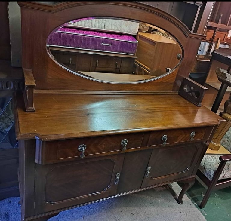 Antique Edwardian Mahogany Sideboard 