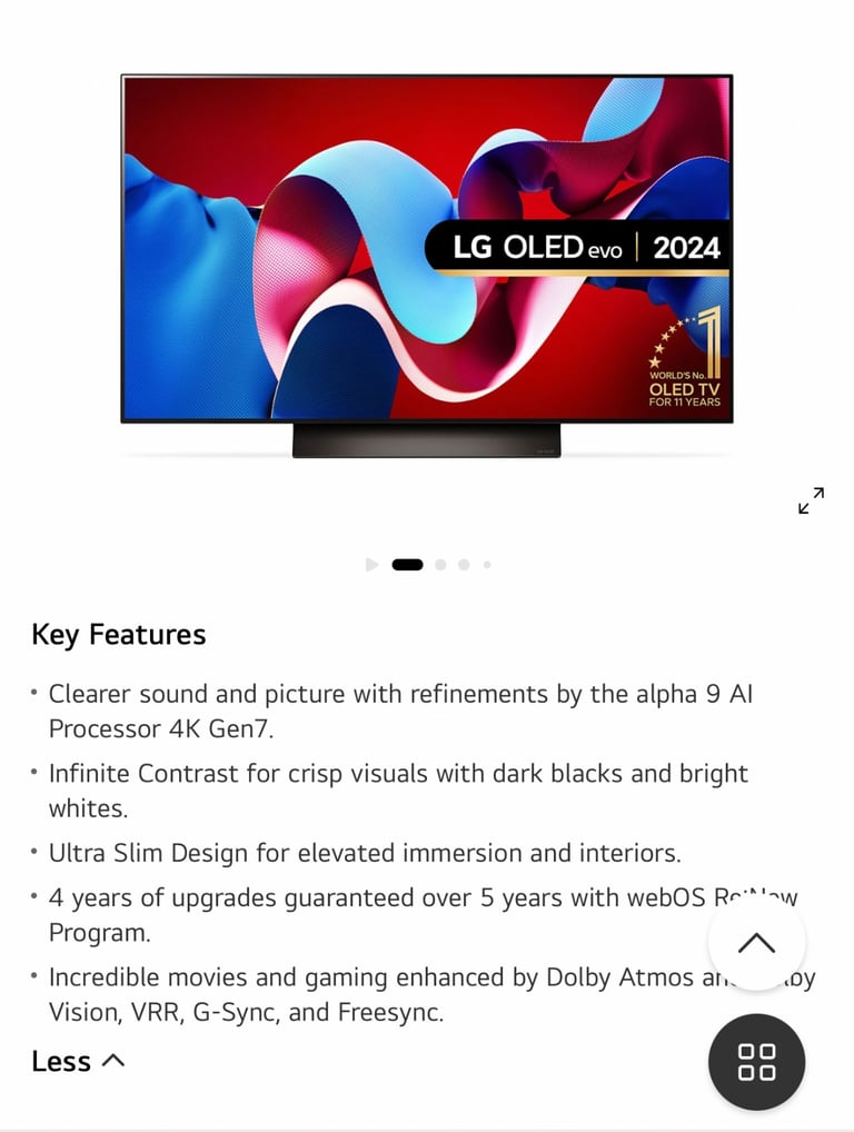 [LG] webOS TV OLED48C44LA