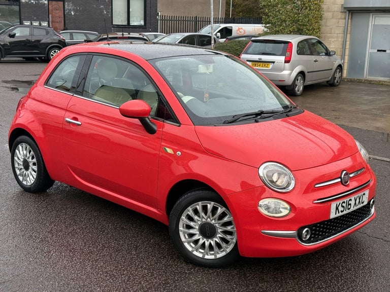 2016 Fiat 500 1.2 Lounge Euro 6 (s/s) 3dr HATCHBACK Petrol Manual