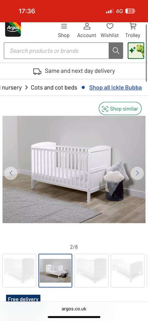 Ickle bubba coleby mini cotbed
