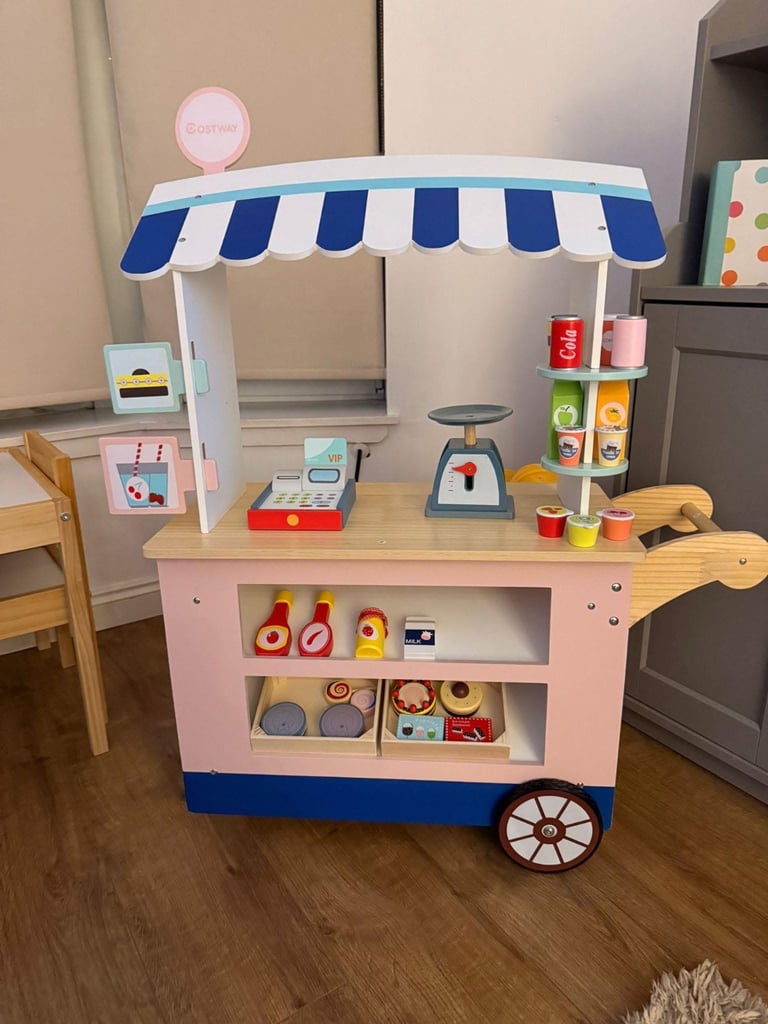 image for Toy Cart Play Set with POS Machine and Lovely Scale