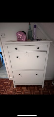 👟 IKEA HEMNES Shoe Cabinet White, Compartments in Greenwich