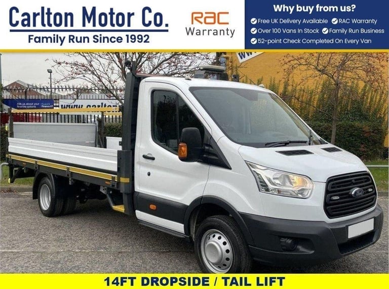 2016 16 FORD TRANSIT 350 TDCI 125 L4 DROPSIDE / PICKUP T/LIFT 4.2M BODY DRW  DIE