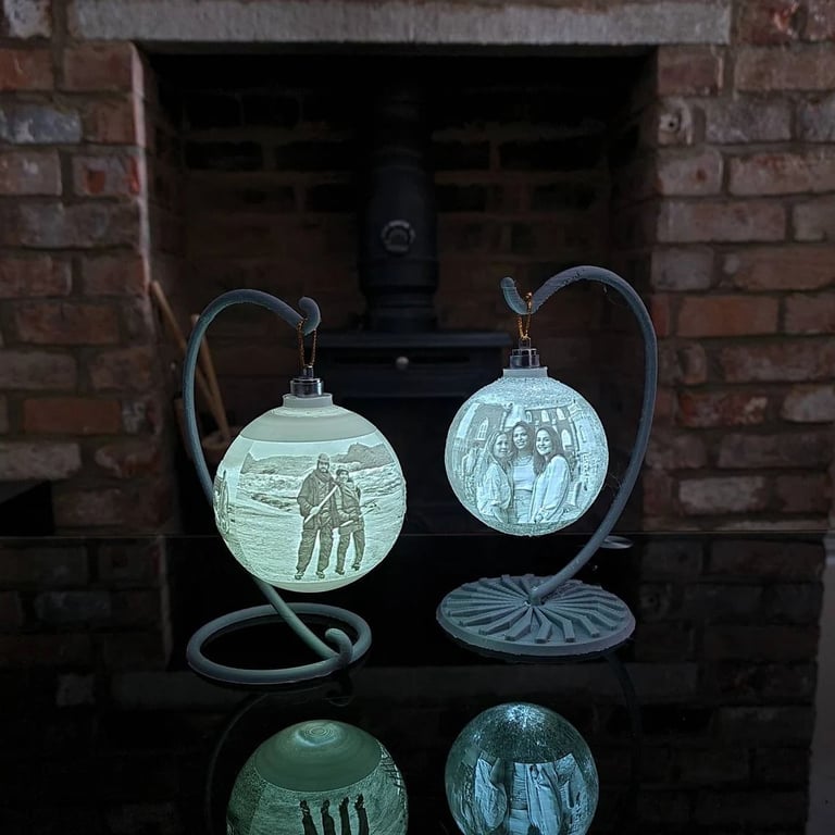 Custom Photo Baubles – Personal Christmas Gifts